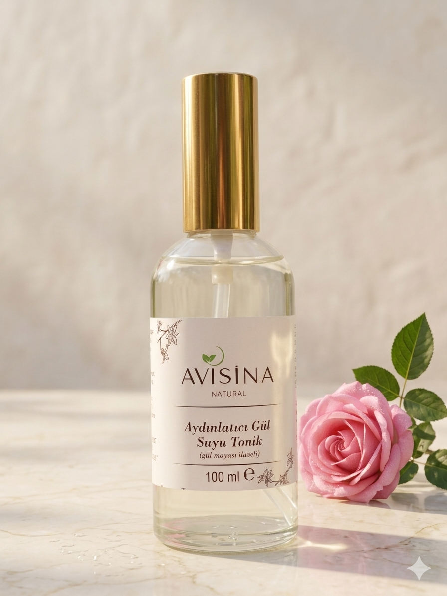 AYDINLATICI GÜL SUYU TONİK (gül mayası ilaveli) 100 ml