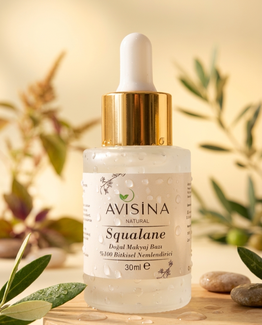 SQUALANE Doğal Makyaj Bazı %100 Bitkisel Nemlendirici 30 ml