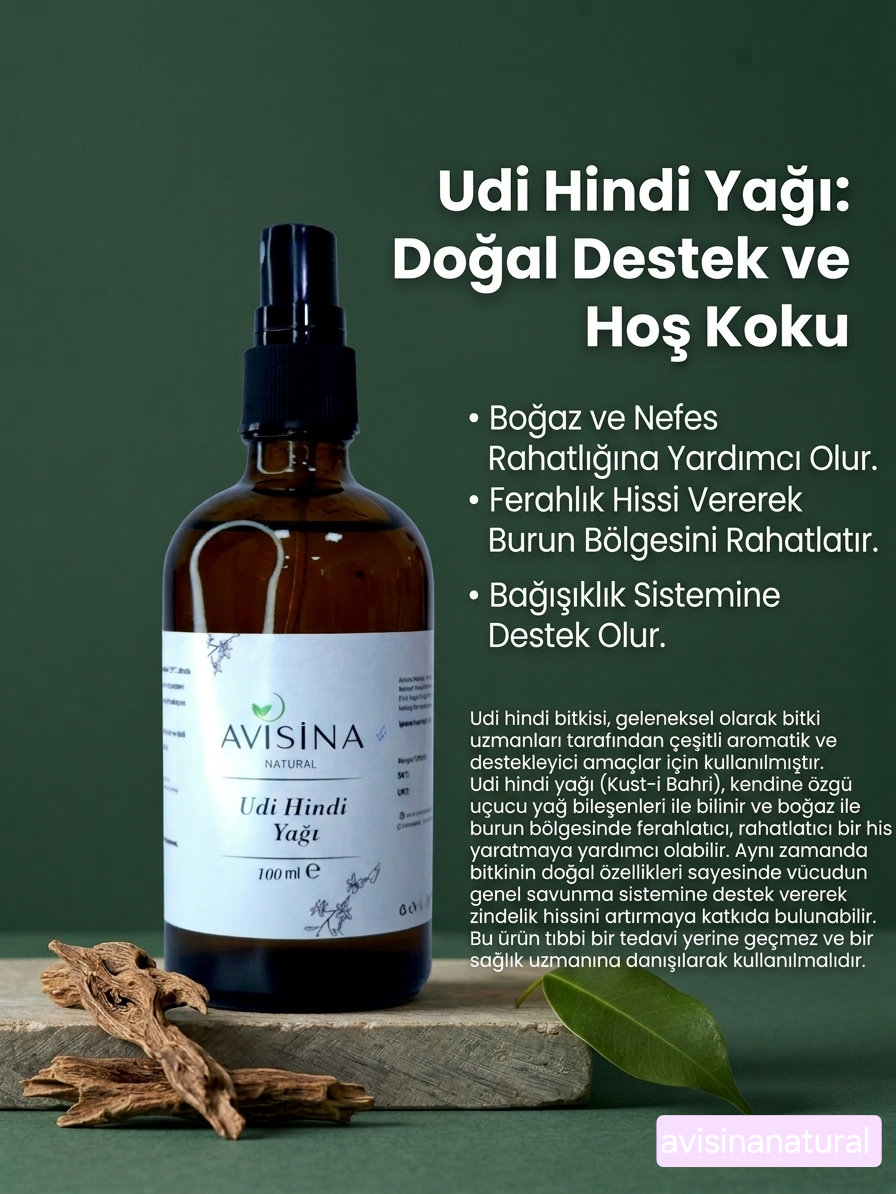 UDİ HİNDİ YAĞI 100 ml e (Soğuk Sıkım Sızma Zeytinyağında) - Görsel 2