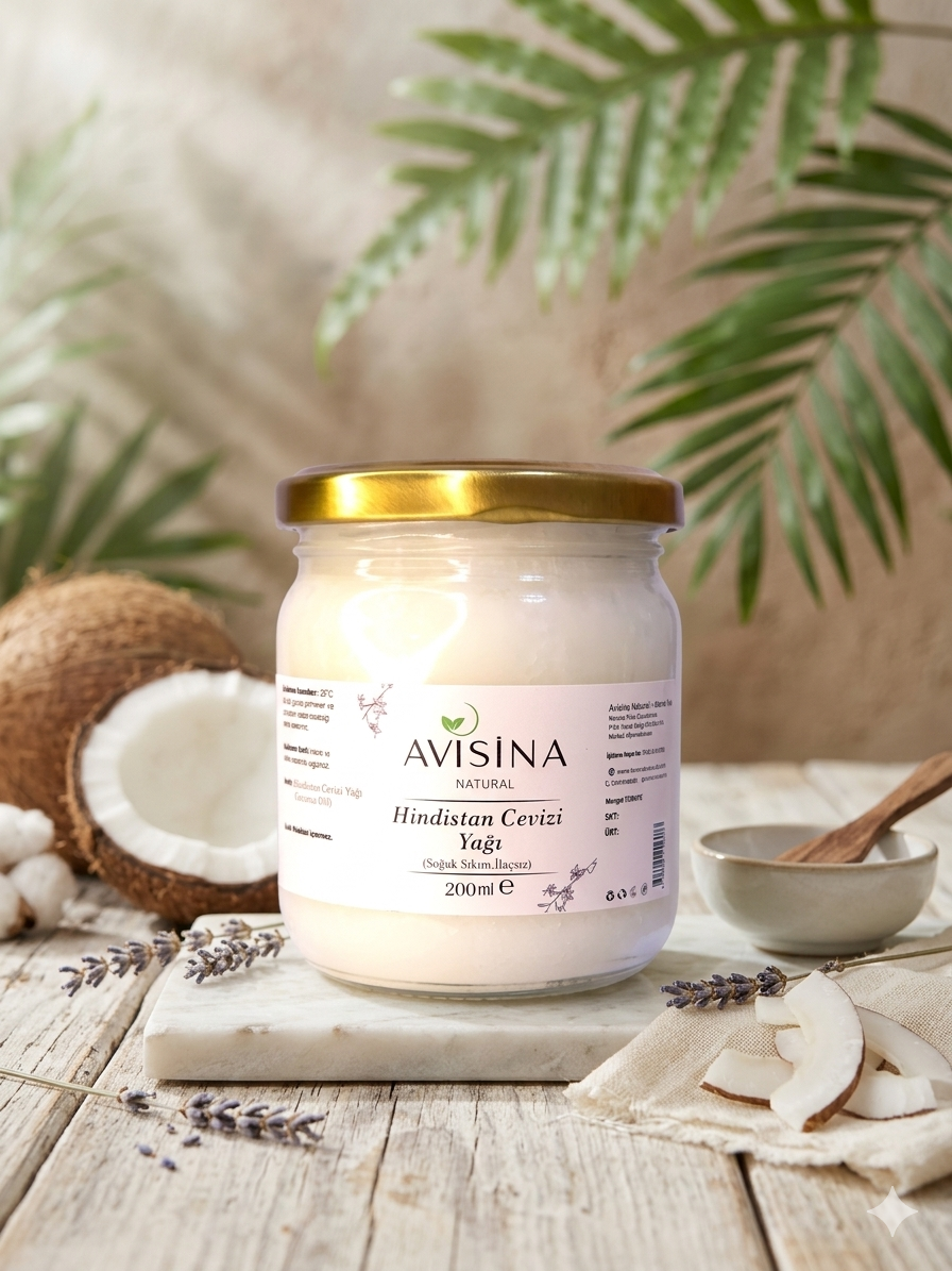 ORGANİK HİNDİSTAN CEVİZİ YAĞI 200 ml e (yenilebilir)